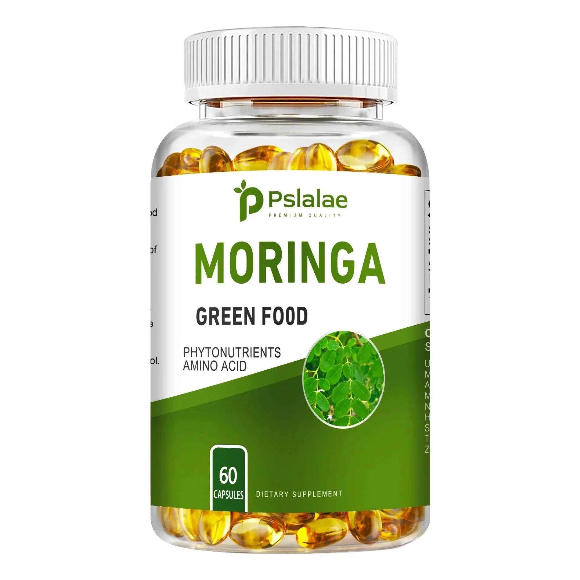 Moringa Capsules - Supports Digestion and Heart, Promotes Immune System Health and Brain Health - 60 Capsules