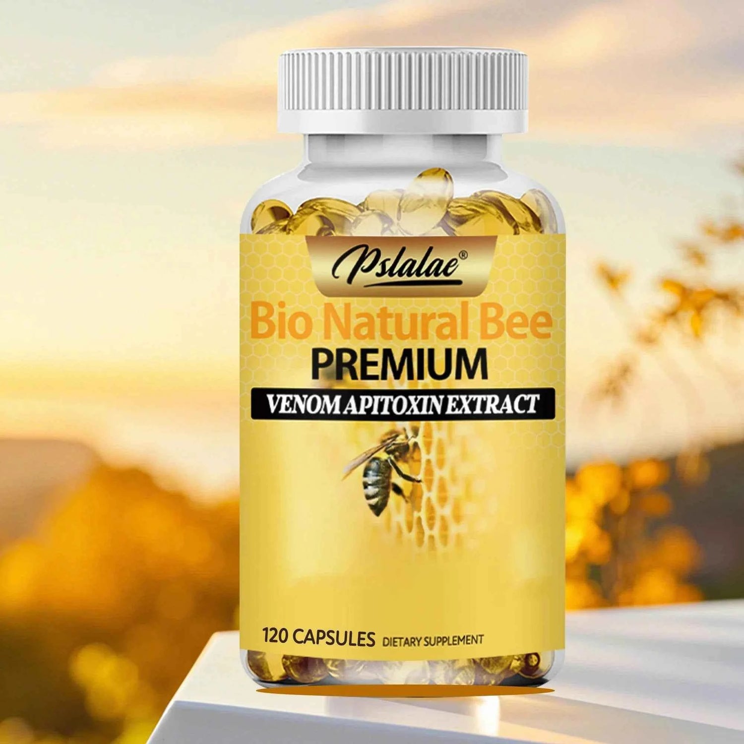 Natural Bee - Relieves Joint Pain and Stiffness, Promotes Bone Health, for Immunity and Anti-oxidation - 120 Capsules