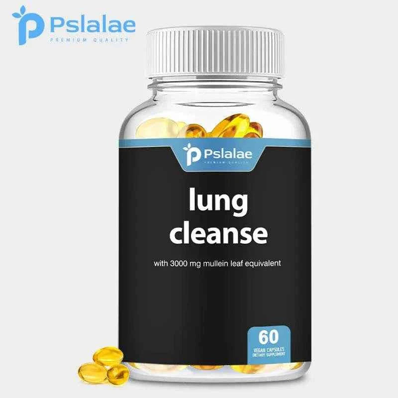 Lung  Detox &amp; Cleanse Capsules - Supports Bronchial and Respiratory Health, Relieves Breathing, Immune Support - 60 Capsules