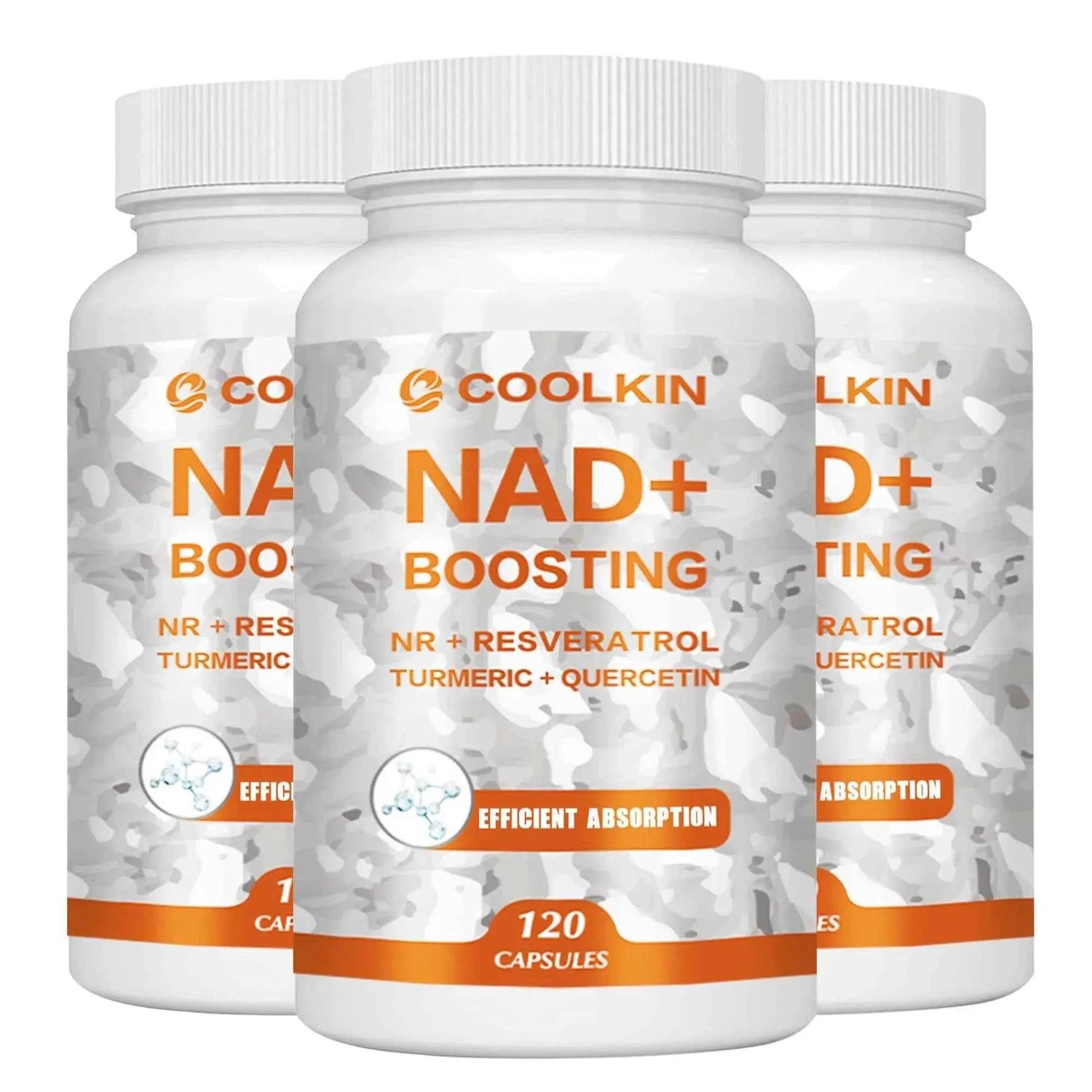 NAD + Boosting - with Trans-resveratrol, Quercetin - Enhance Cell Vitality and Help Cell Repair, Anti-aging - 120 Capsules