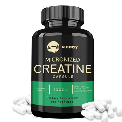 Micronized Creatine Capsules - for Muscle Endurance, Build Muscle & Enhance Performance - 120 Capsules