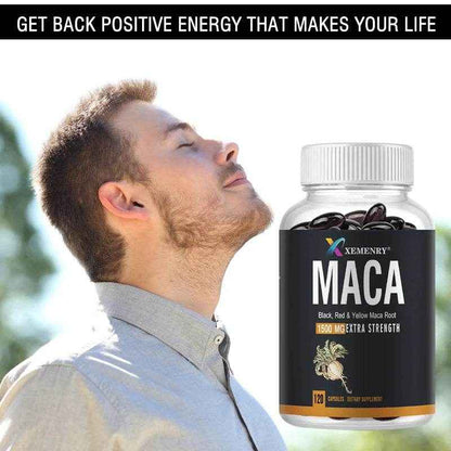 Maca Extract - Enhance Energy Endurance, Improve Athletic Performance, and Relieve Fatigue - 120 Capsules