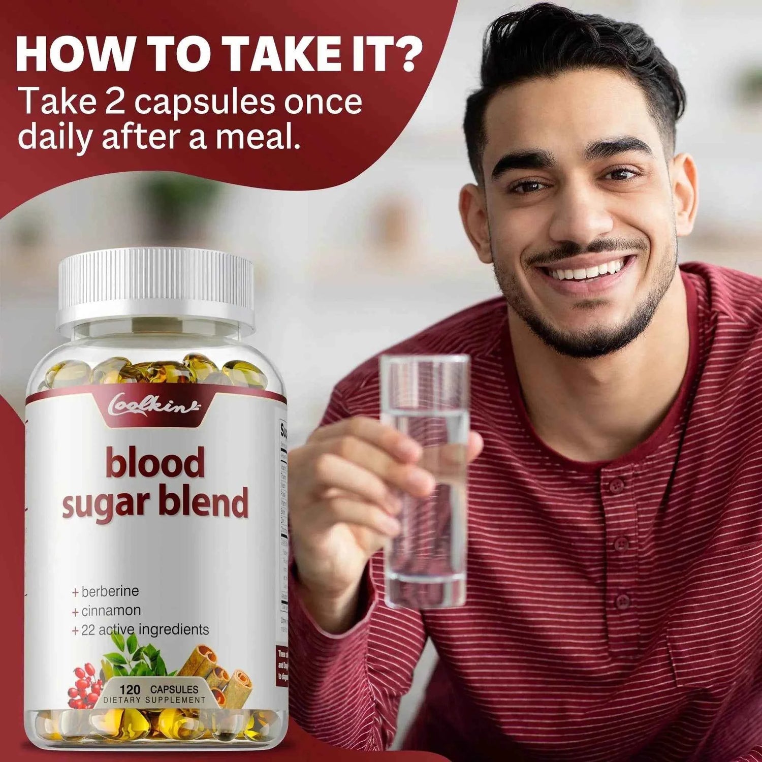 Blood Sugar Blend Capsules - Maintains Healthy Blood Sugar Levels and Supports Heart and Cardiovascular Health - 120 Capsules