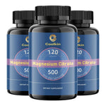 Magnesium Citrate Capsules - Muscle, Bone, Heart, Nervous System Support, Improve Sleep - 120 Capsules