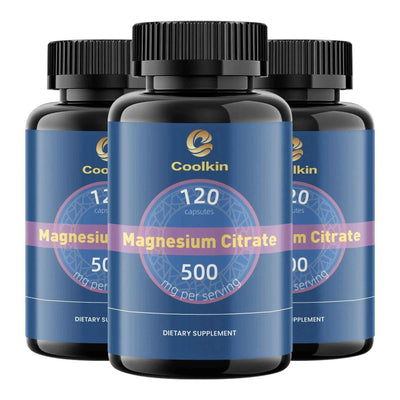 Magnesium Citrate Capsules - Muscle, Bone, Heart, Nervous System Support, Improve Sleep - 120 Capsules