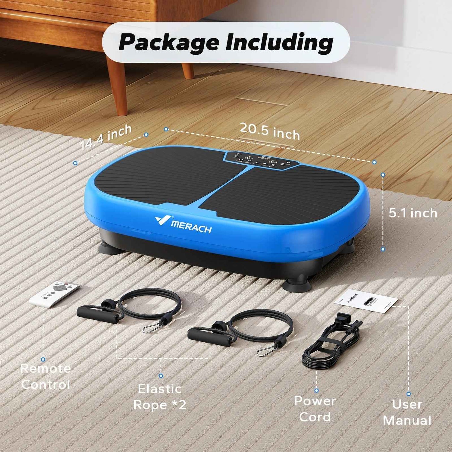 MERACH EMS Vibration Plate – Whole Body Platform for Lymphatic Drainage, Pain Relief &amp; Weight Loss