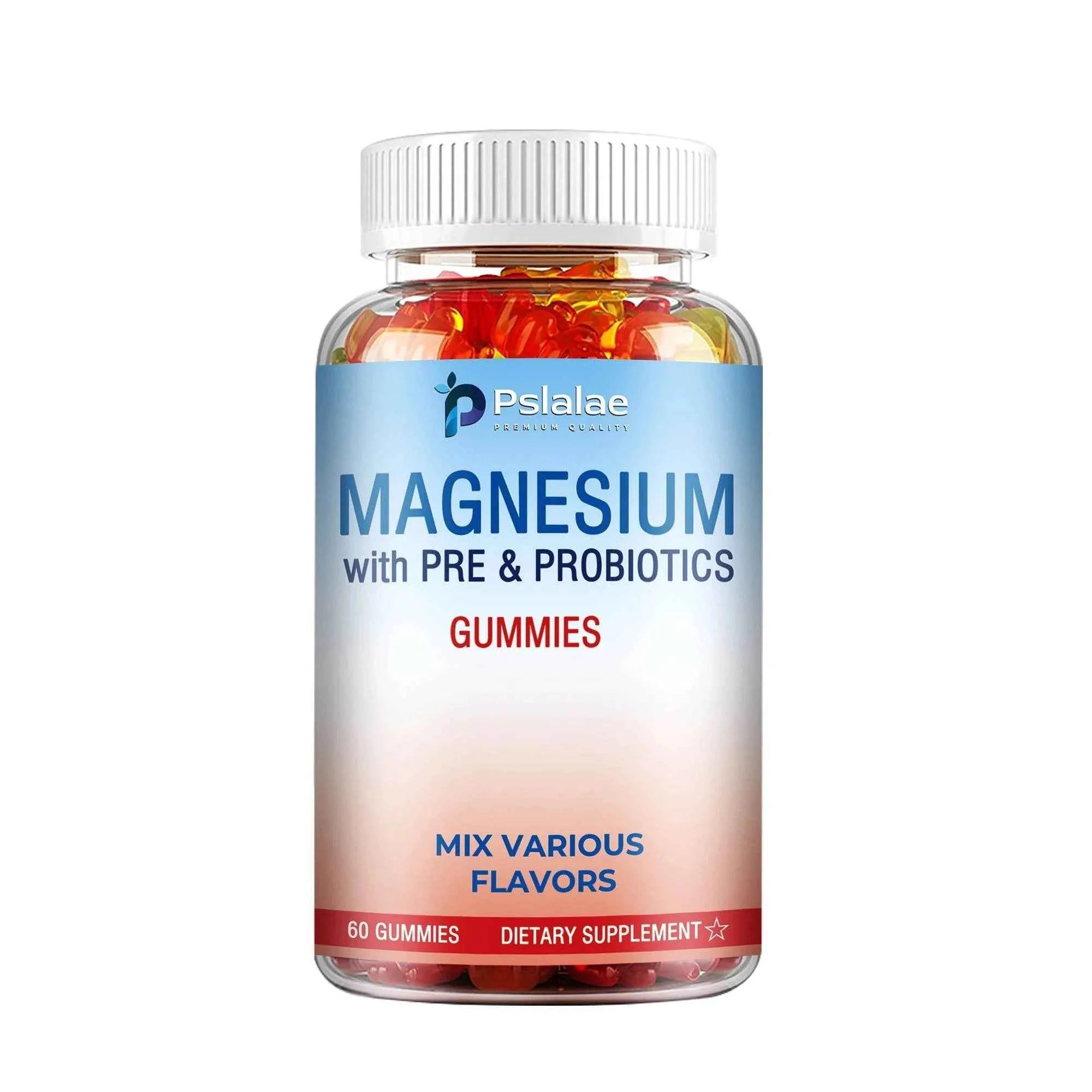 Magnesium Citrate - Supports Muscles, Nerves, Bones and Heart, Reduce Stress and Improve Sleep - 60 Gummies