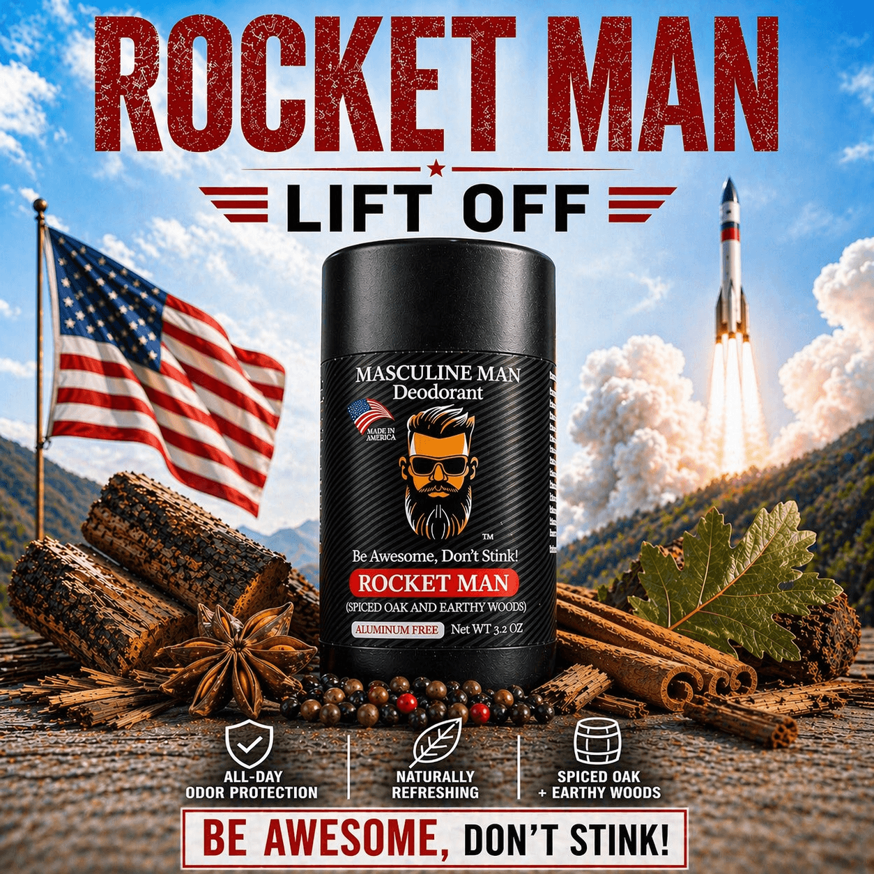 ALPHA SAVER PACK (4 DEODORANTS) by Masculine Man