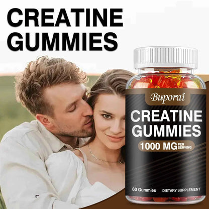 Creatine Monohydrate - Boost Energy, Build Muscle Mass, and Improve Athletic Performance - 60 Gummies