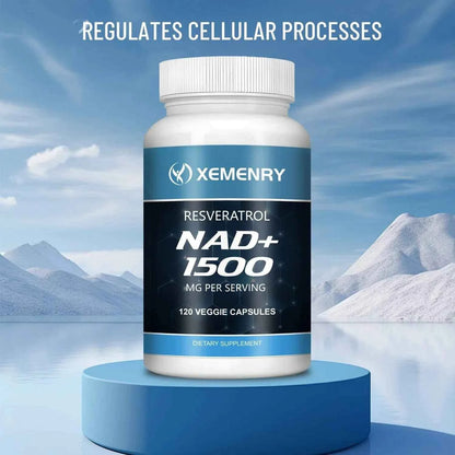 NAD Supplements - with Resveratrol - Natural Energy Supplement, Support Cell Health, Anti-aging, Enhance Immunity - 120 Capsules