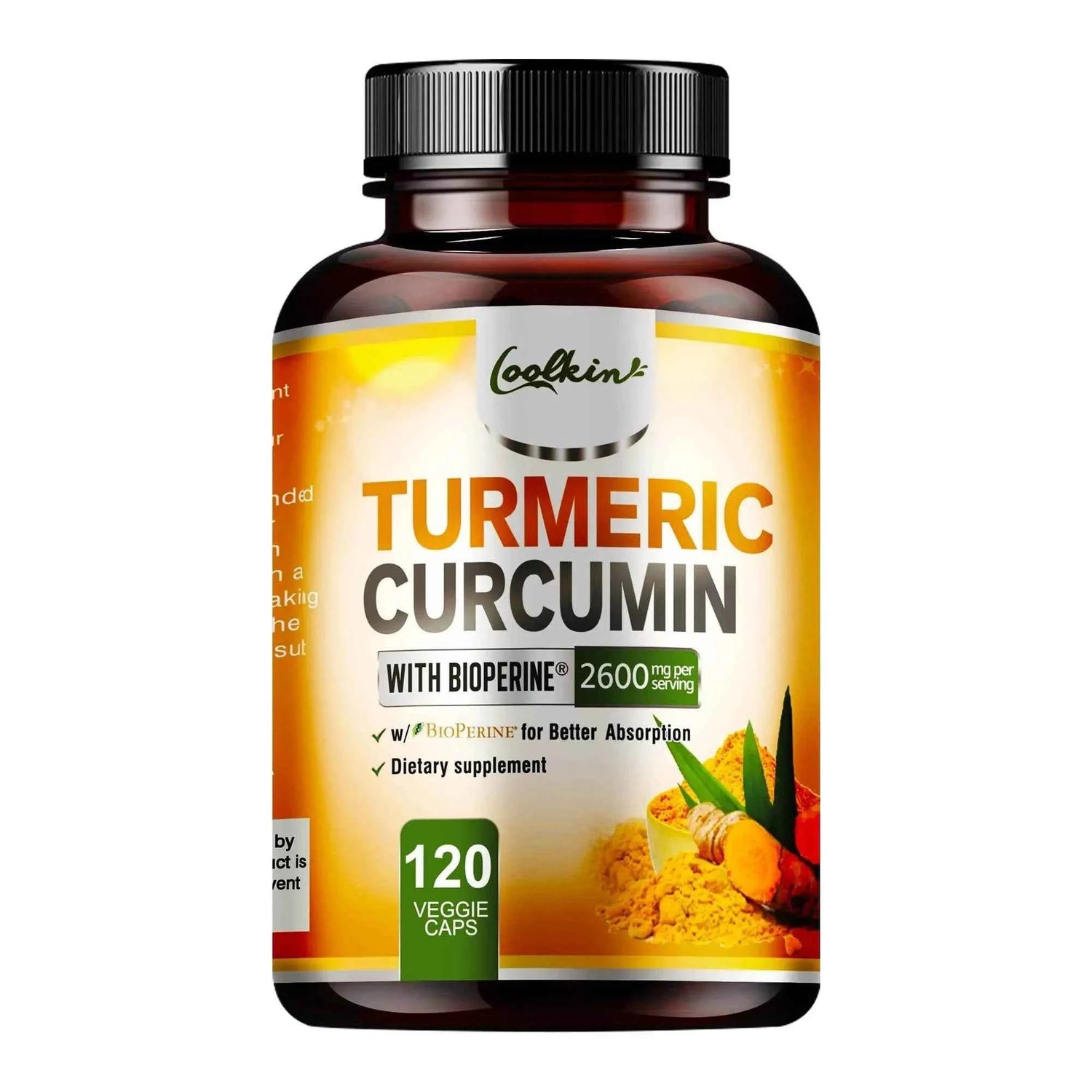 Turmeric Curcumin - 95% Curcumin &amp; Bioperine - Highly Absorbable Turmeric Supplement, Joint &amp; Digestion Health - 120 Capsules