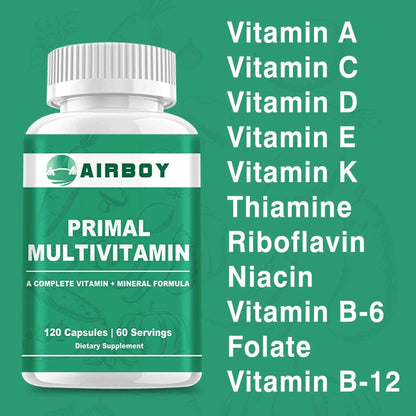 Multivitamin for Men and Women Supplement - Strengthen The Immune System and Improve Performance, Boost Energy - 120 Capsules