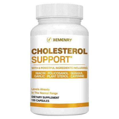 Cholesterol Support - Maintains Healthy Cholesterol Levels, Promotes Blood Flow, and Supports Heart Health - 120 Capsules