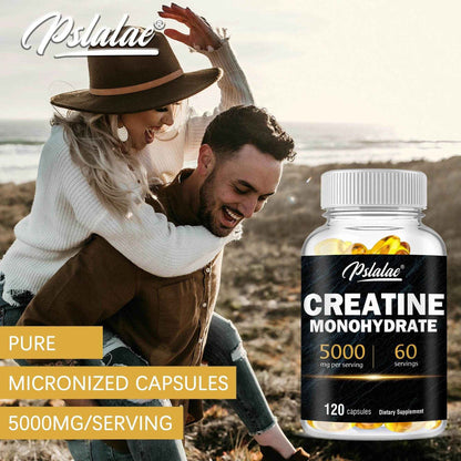 Creatine Monohydrate - Build Muscle, Improve Athletic Performance, Improve Energy Endurance and Promote Recovery - 120 Capsules