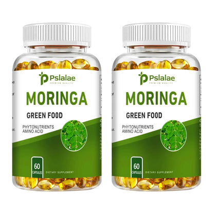 Moringa Supplement Capsules 60 Count Promotes Bone Joint Immune Health Enhances Energy Endurance Concentration Plant Extracts