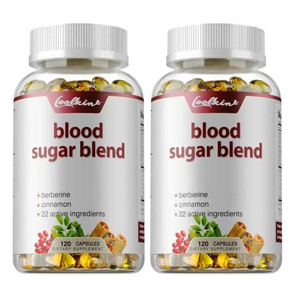 Blood Sugar Blend Capsules - Maintains Healthy Blood Sugar Levels and Supports Heart and Cardiovascular Health - 120 Capsules