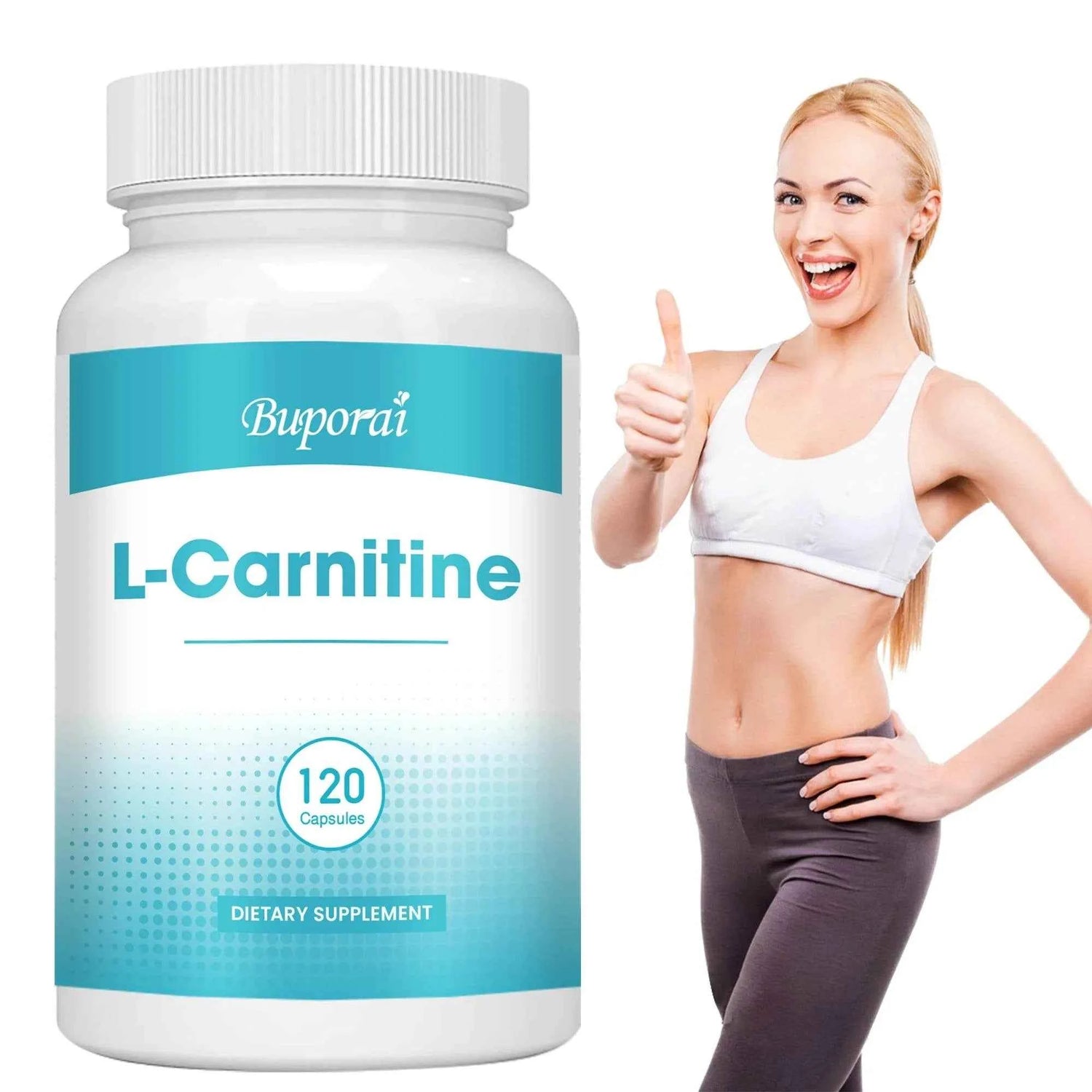 L-Carnitine Supplement - Promote Metabolism, Improves Memory, Burner Fat, Support Energy, Grow Muscles - 120 Capsules