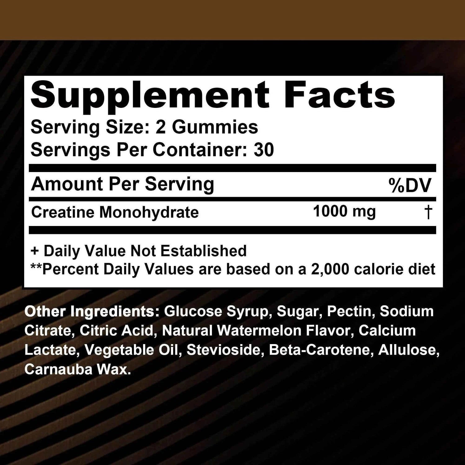 Creatine Monohydrate - Boost Energy, Build Muscle Mass, and Improve Athletic Performance - 60 Gummies