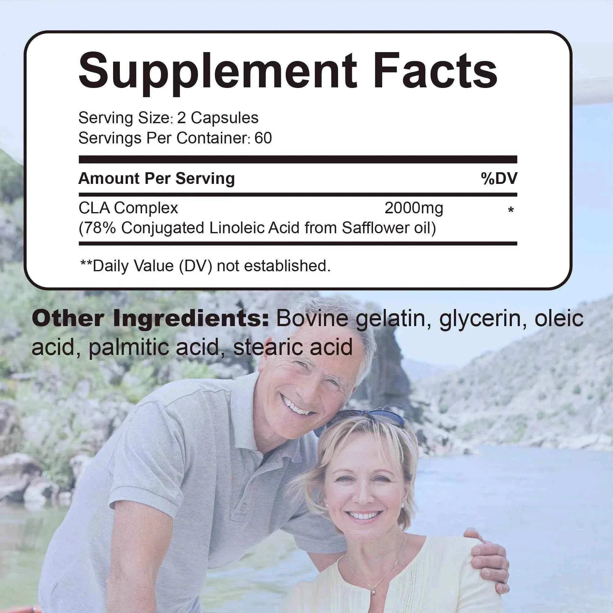 CLA - Fat Burner, Appetite Suppressant, Weight Management, Lean Muscle and Tone - 120 Capsules