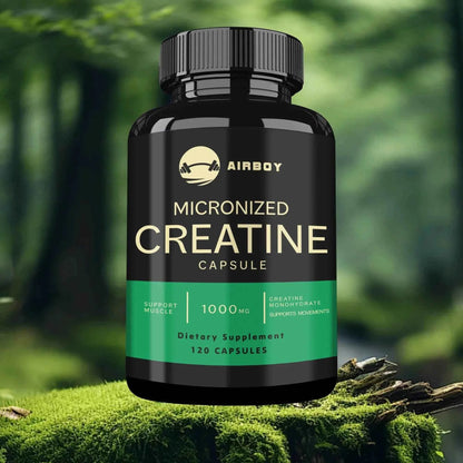 Micronized Creatine Capsules - for Muscle Endurance, Build Muscle &amp; Enhance Performance - 120 Capsules