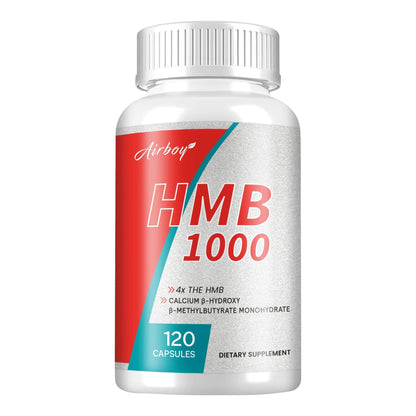 HMB Supplements - Improves Endurance, Builds Lean Muscle Mass and Promotes Muscle Recovery - 120 Capsules