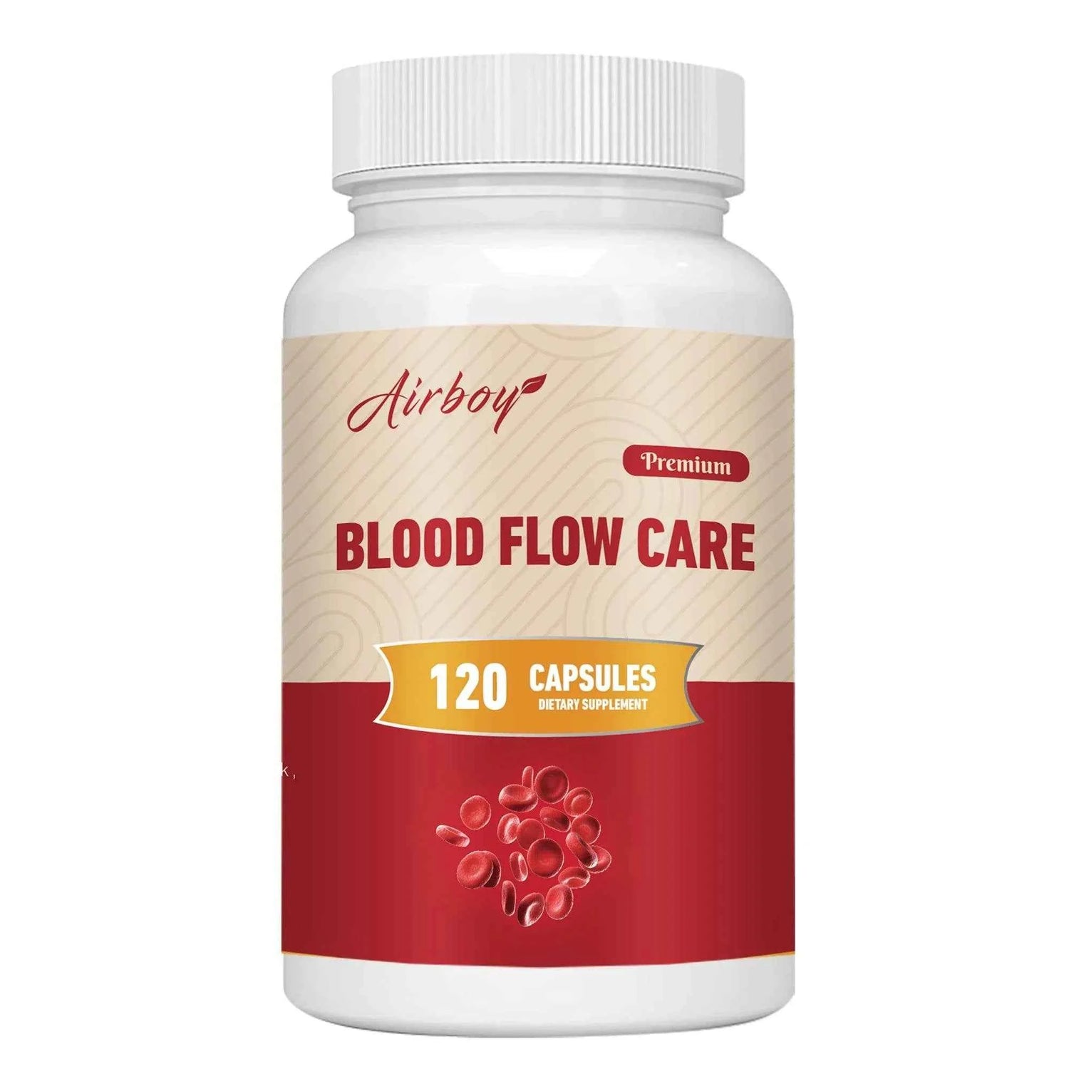 Blood Flow Care Supplement - Heart Health, Promotes Natural Blood Circulation - 120 Capsules