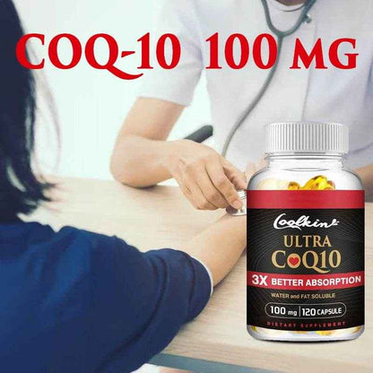 Ultra CoQ10 - Provides Energy, Supports Heart and Cardiovascular Health, Antioxidant - 120 Capsules