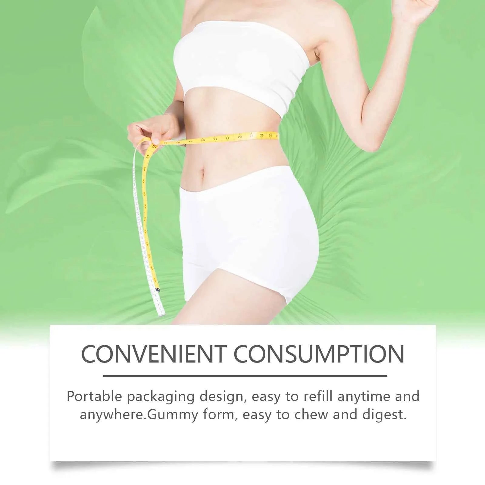 Googeer 30pcs Slimming Body Gummies Fat Burner Energy Support Dietary Supplement Fruit Flavor Anti Cellulite Weight Loss Gummies