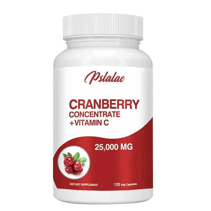 Cranberry Extract Supplement 25,000 Mg - Prostate Support, Aids Urination Contains Vitamin C and Vitamin E - 120 Capsules
