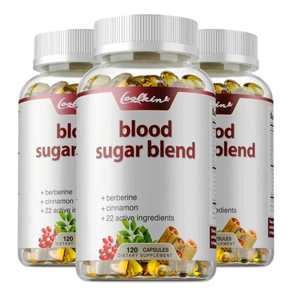 Blood Sugar Blend Capsules - Maintains Healthy Blood Sugar Levels and Supports Heart and Cardiovascular Health - 120 Capsules