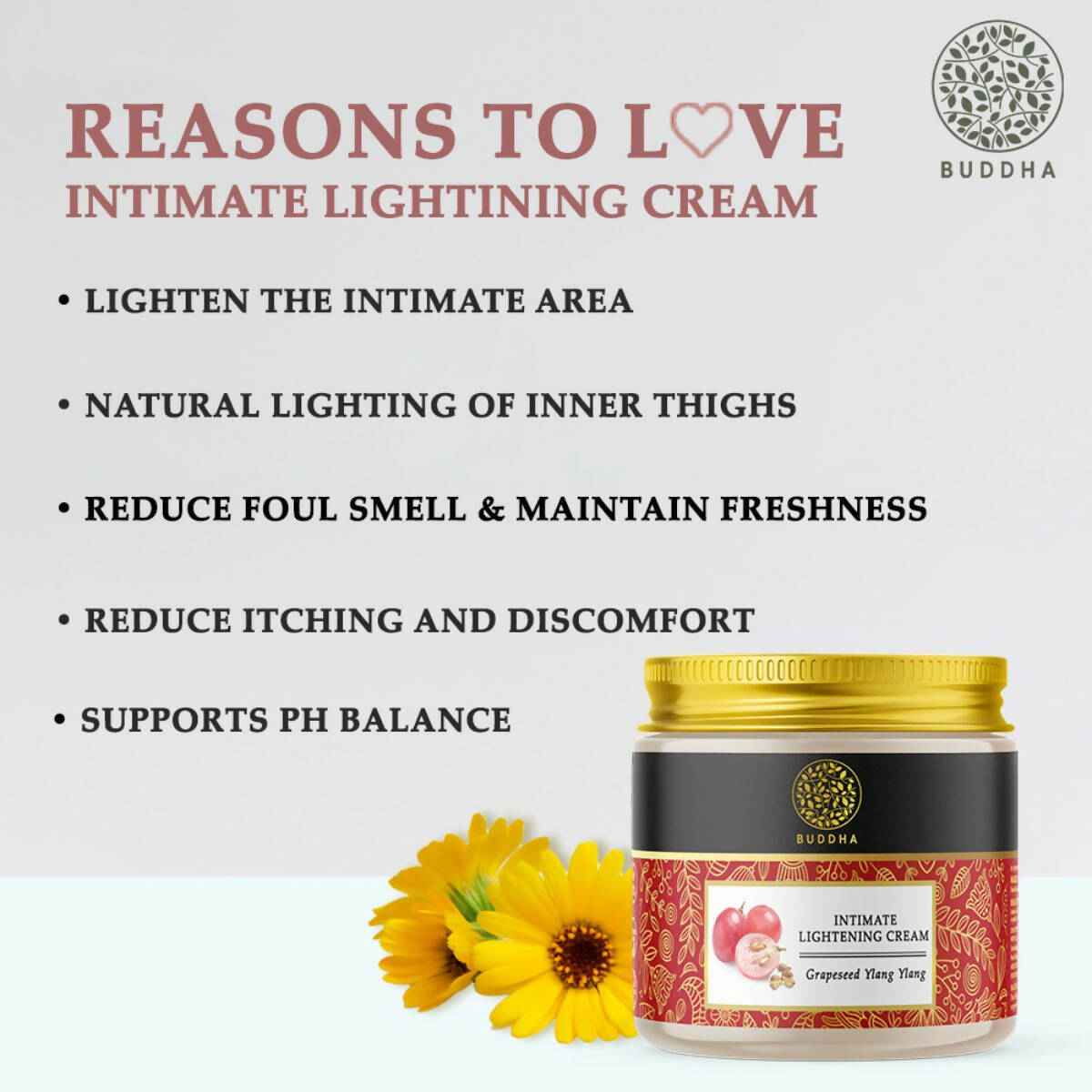 Buddha Natural Intimate Lightening Cream - for Lighten The Skin In Intimate Areas