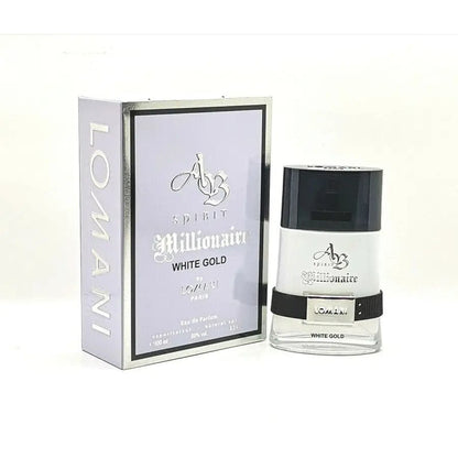 AB Spirit Millionaire White Gold By Lomani For Men 3.3oz EDP Spray by perfumesandrea