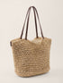 Linen-Cotton Open-Weave Tote Bag With Zip Pouch by LINTICO