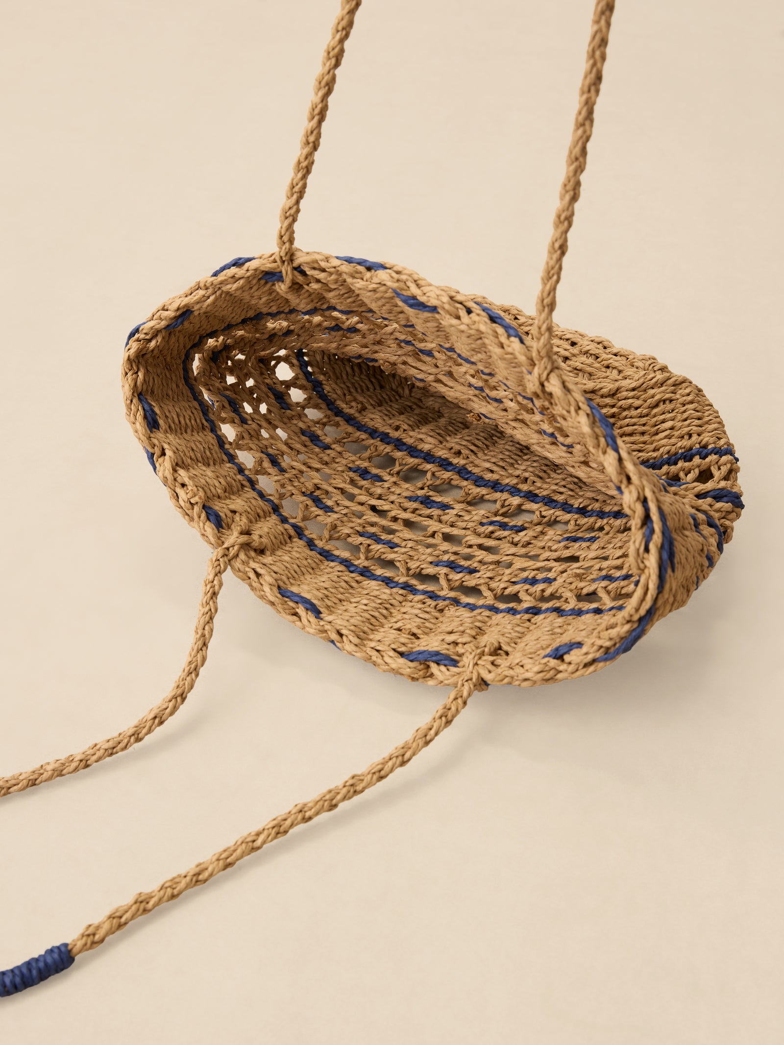 Handwoven Paper Straw Open-Weave Tote Bag by LINTICO