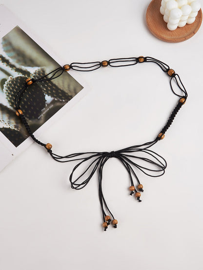 Cotton-Linen Knotted Belt by LINTICO