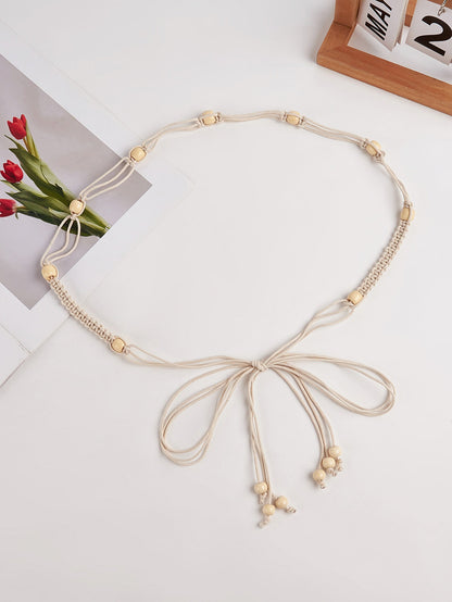 Cotton-Linen Knotted Belt by LINTICO