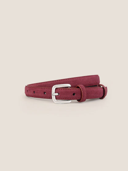 Luxury Suede Decorative Belt With Durable Alloy Buckle by LINTICO
