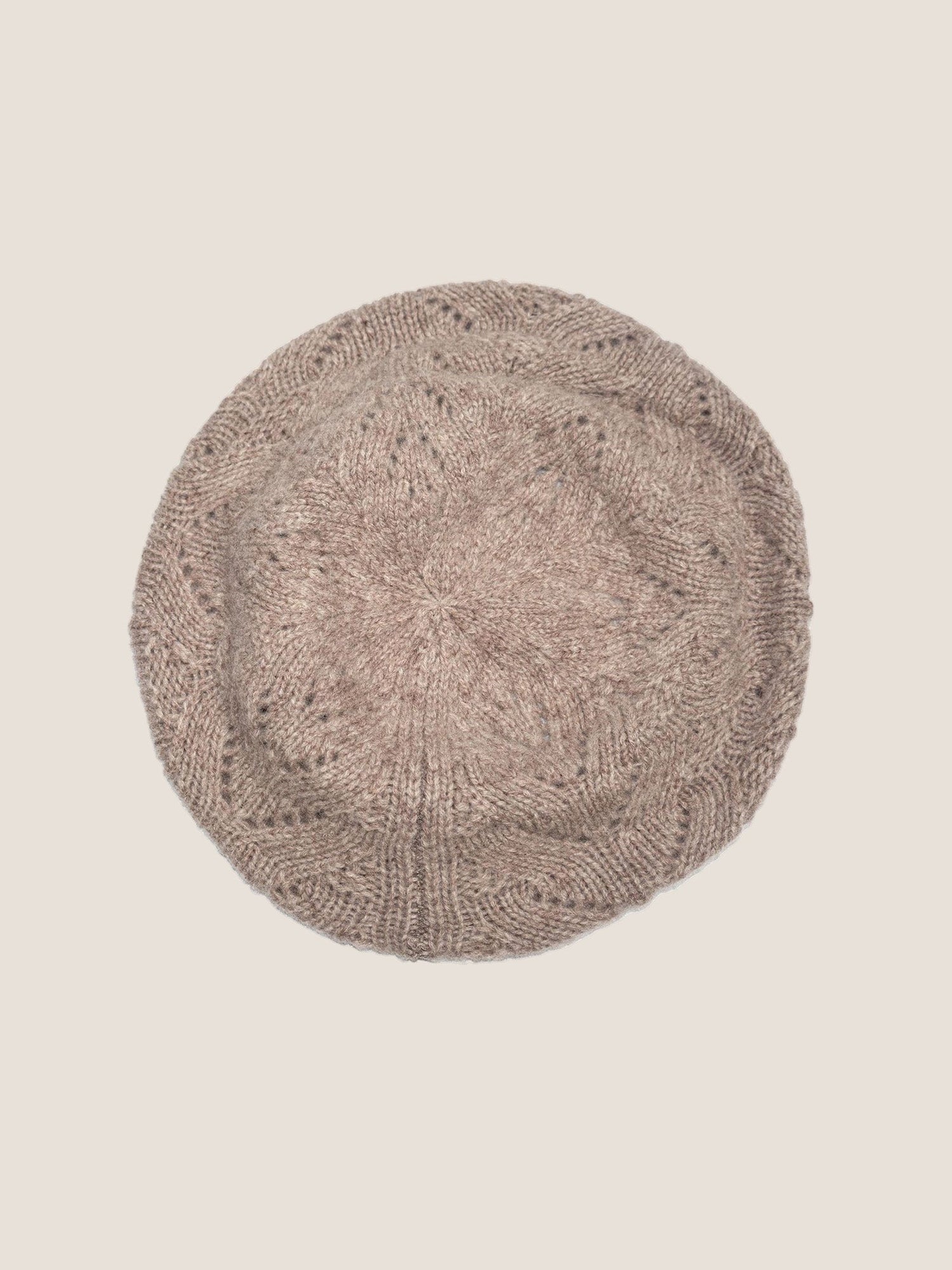 100% Wool Hand-Knit Beret by LINTICO