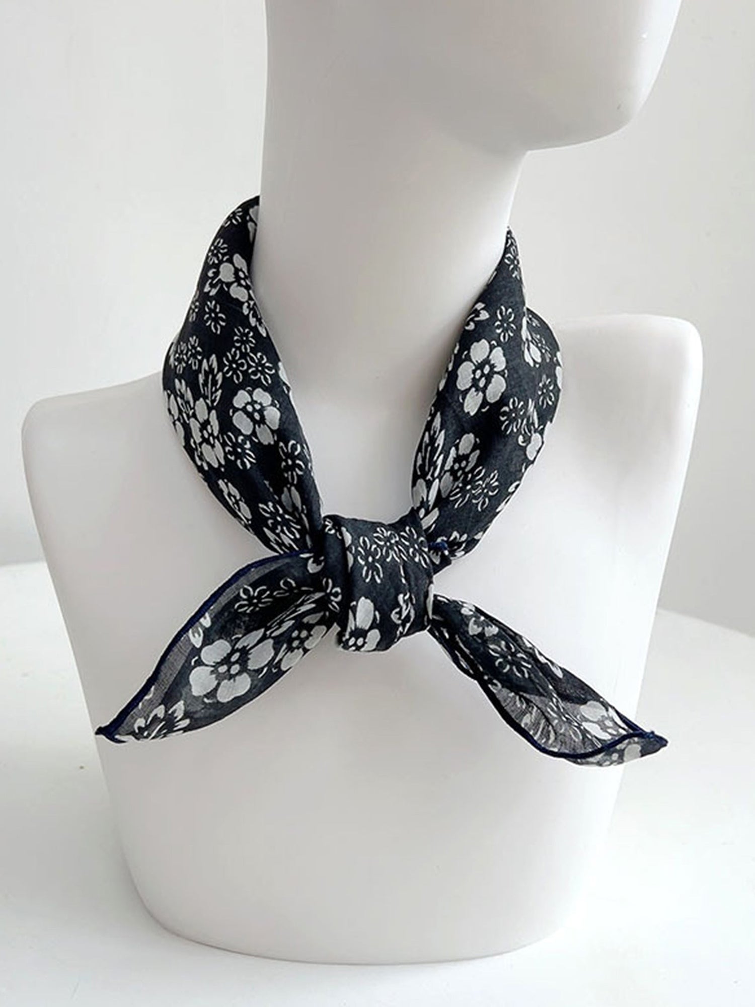 Ramie Vintage Print Handkerchief by LINTICO