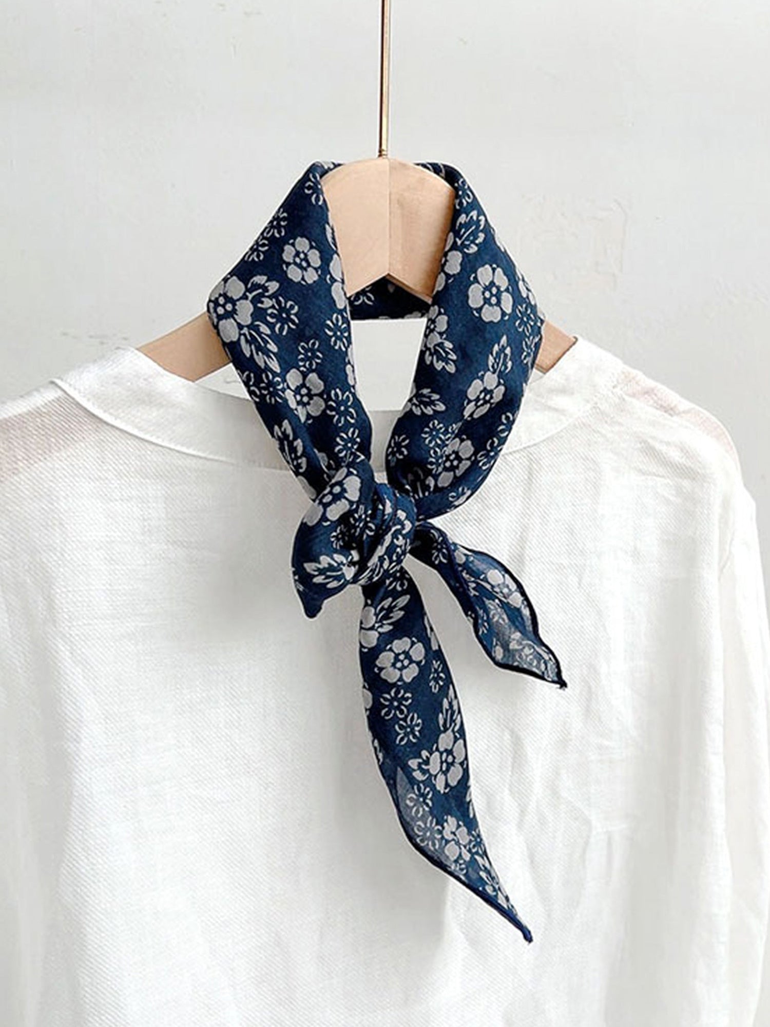 Ramie Vintage Print Handkerchief by LINTICO