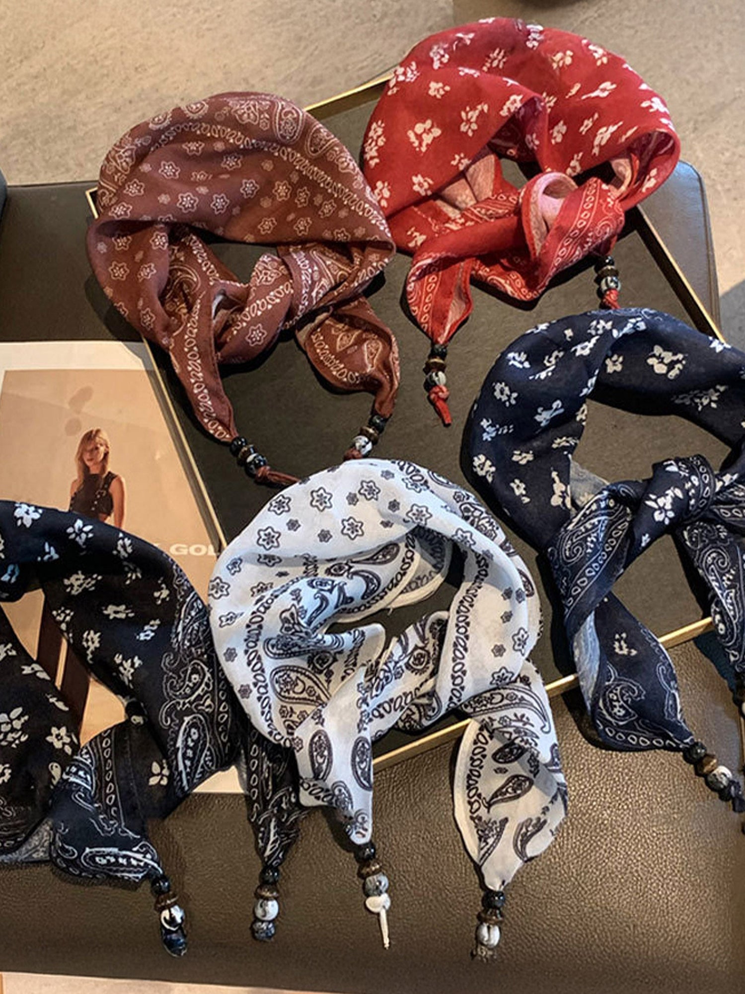 Bohemian Floral Multi-Functional Silk Scarf by LINTICO