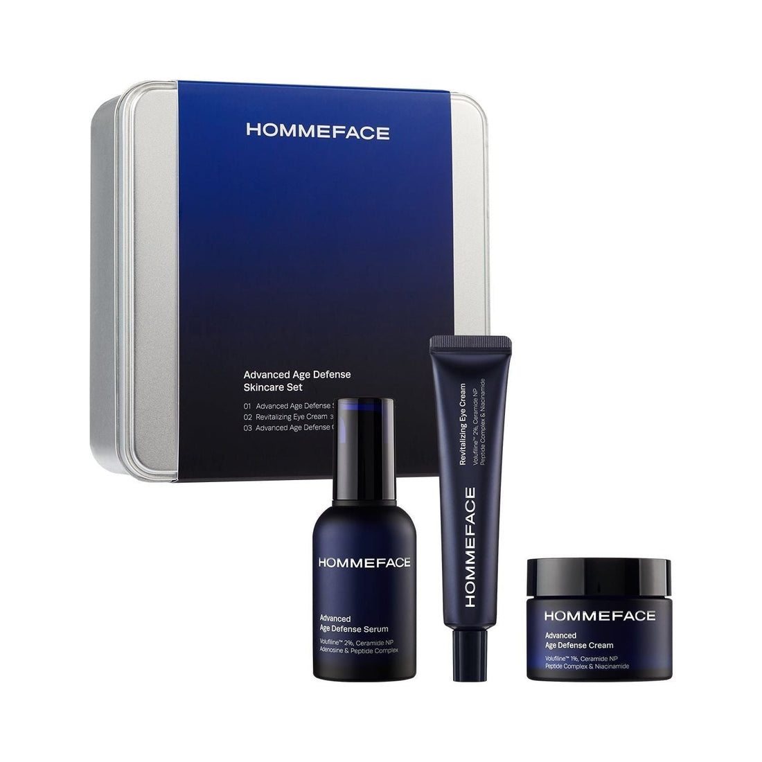 HommeFace Advanced Age Defense Skincare Set by Pasteur Pharmacy