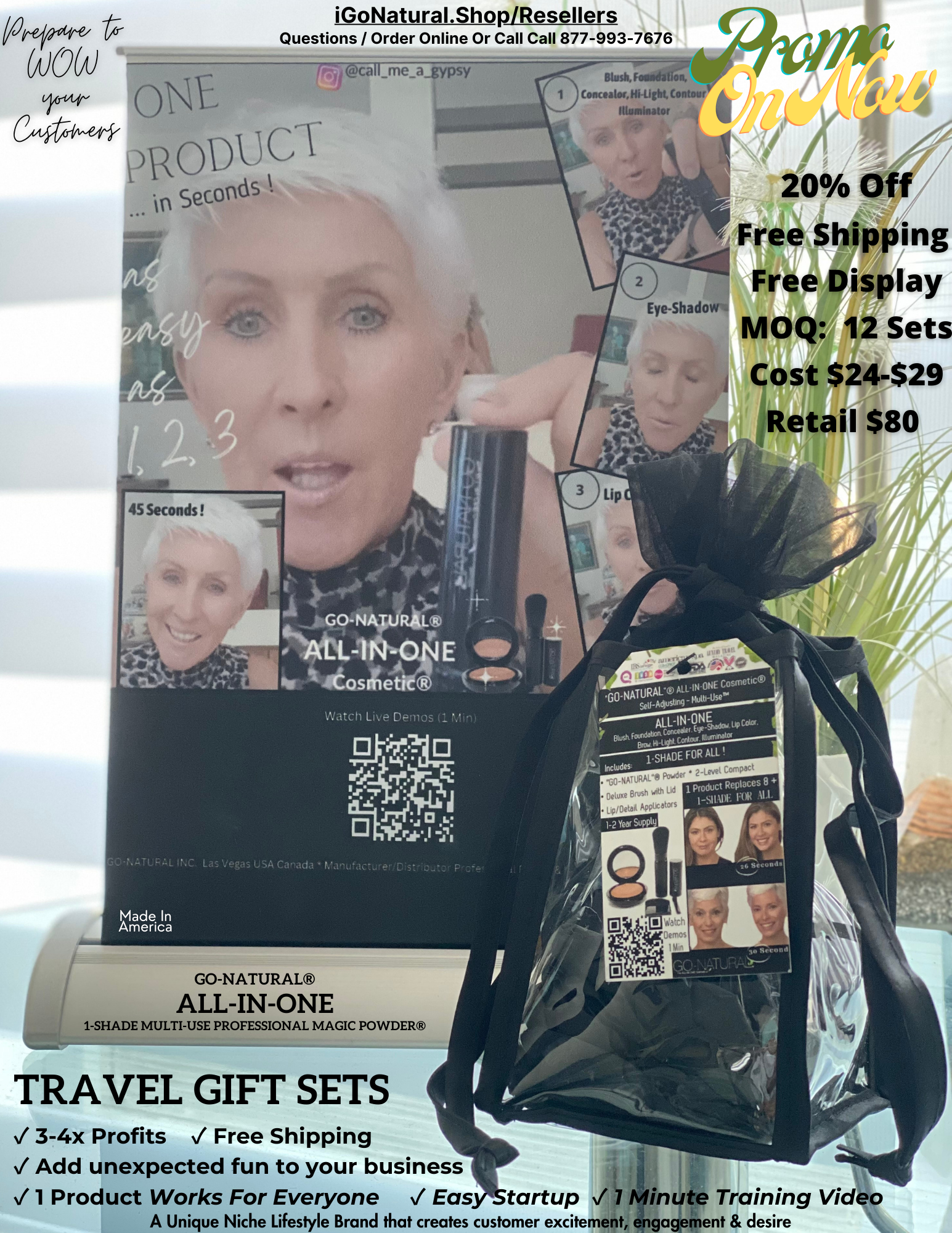 Wholesale Offers - GO NATURAL® ALL-IN-ONE® Powder - Travel Gift Sets