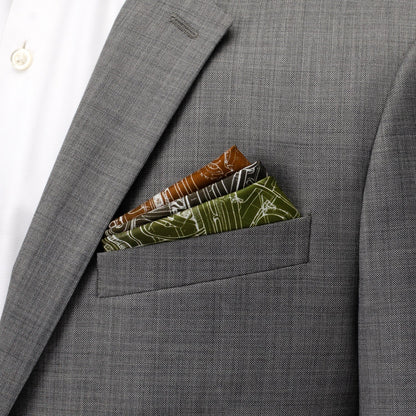 Antique Clock Gradient Pocket Square by Cufflinks.com