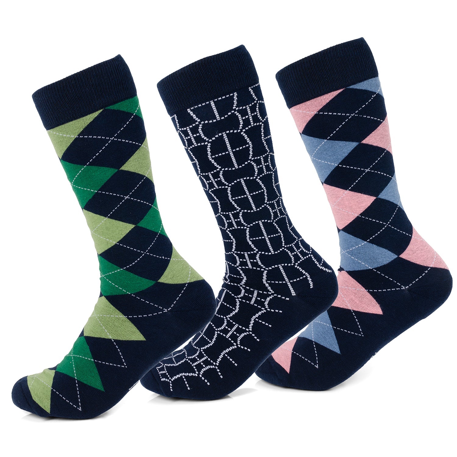 Argyle Hidden Message Sock Set by Cufflinks.com