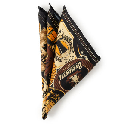 Beer Aficionado Black Multi Pocket Square by Cufflinks.com