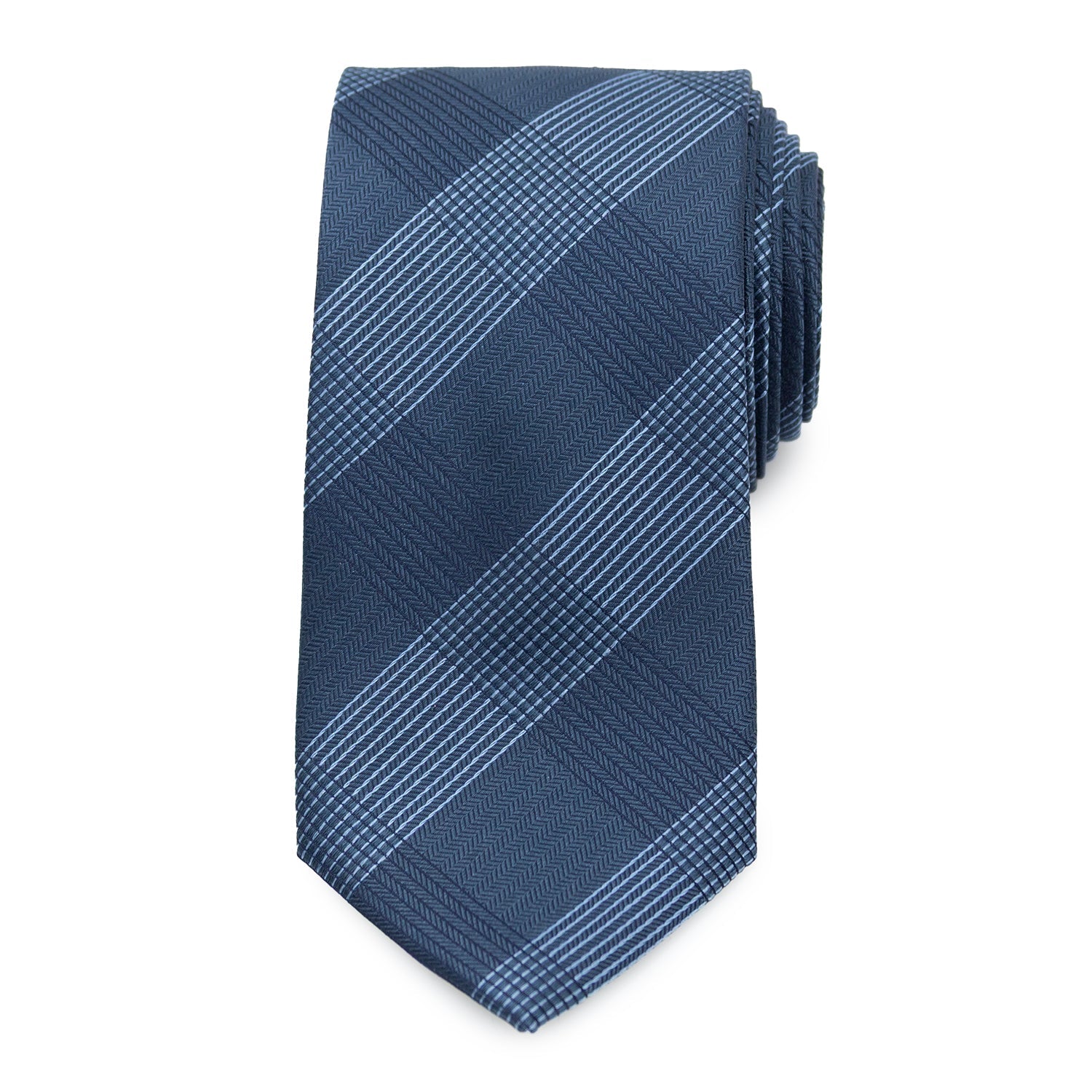 Best Dad Plaid Dark Blue Men&