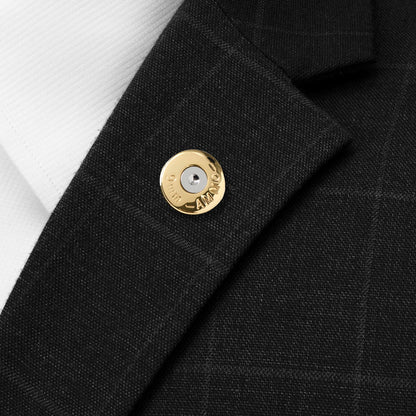 Bullet Silver Lapel Pin by Cufflinks.com