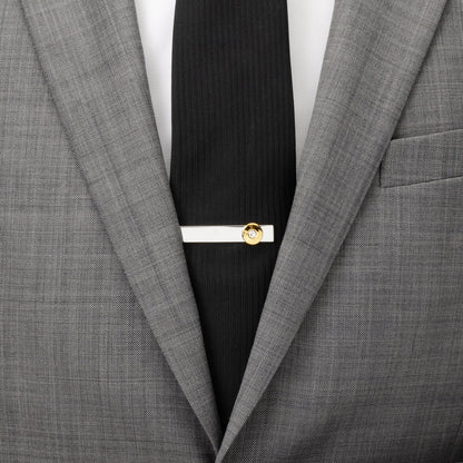 Bullet Silver Tie Bar by Cufflinks.com