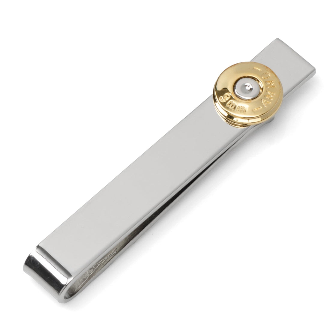 Bullet Silver Tie Bar by Cufflinks.com